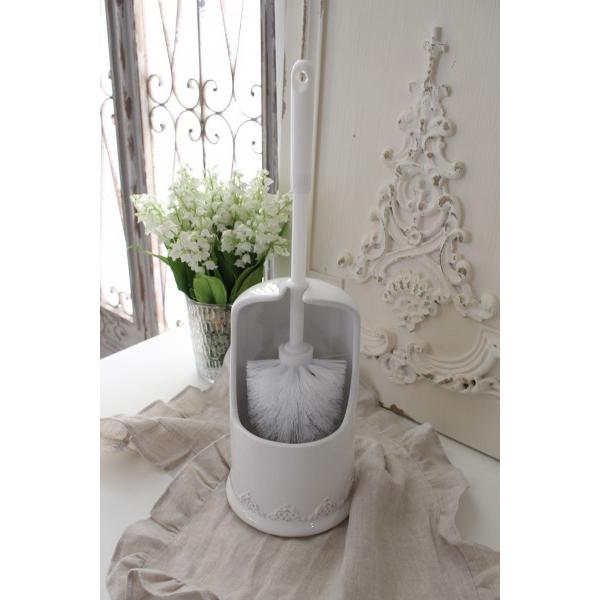 フレンチスタイル トイレブラシセット (444) トイレブラシ 陶器