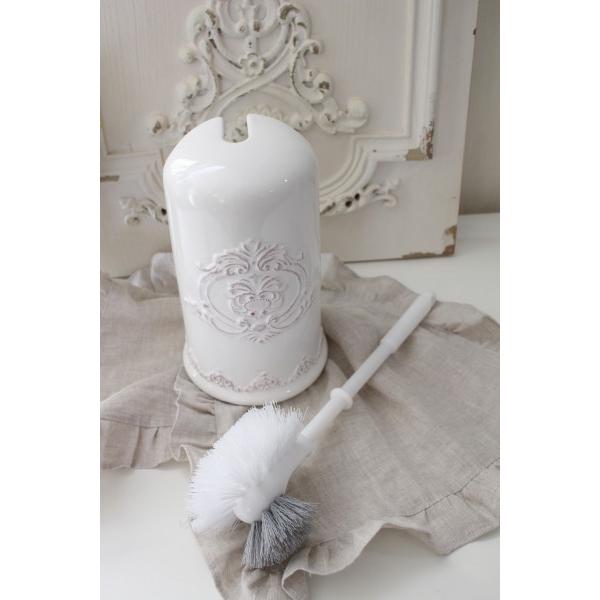 フレンチスタイル トイレブラシセット (444) トイレブラシ 陶器