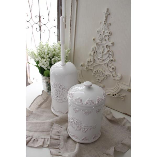 フレンチスタイル トイレブラシセット (444) トイレブラシ 陶器