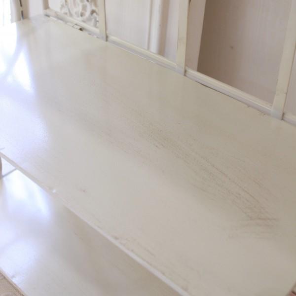 アイアンラック アイアン製 3段 シェルフ ホワイト 飾り棚 アイアン