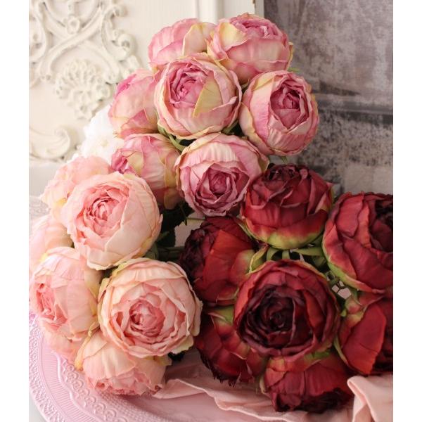 ローズブーケ バラ 薔薇 ブーケ フラワーブーケ 造花 ピンク ホワイト