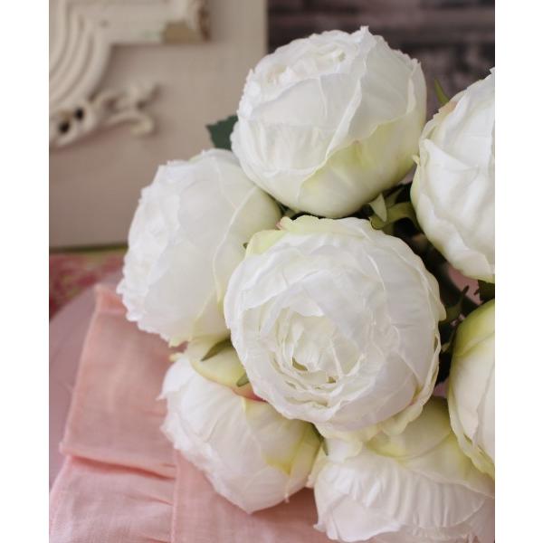 ローズブーケ バラ 薔薇 ブーケ フラワーブーケ 造花 ピンク ホワイト