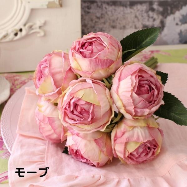 ローズブーケ バラ 薔薇 ブーケ フラワーブーケ 造花 ピンク ホワイト