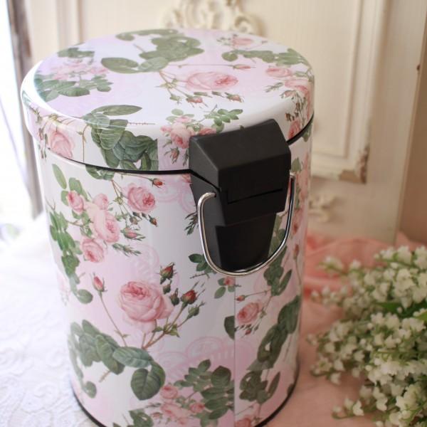 2wayダストBOX※ゴミ箱※収納BOX※掛け型※置き型※デコパージュ薔薇 ダストボックス 可愛い ローズ ゴミ箱 リビング ダストBOX ボックス