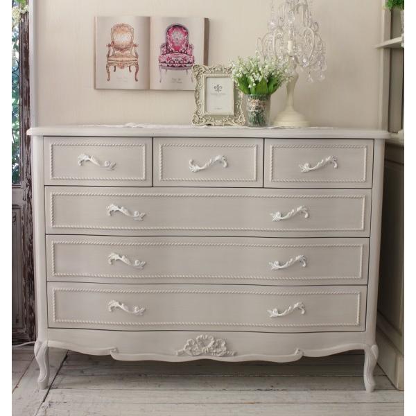 お買い得 収納家具 1361 6引き出し ワイドチェスト リュバンシリーズ シャビーシック アンティーク 姫家具 姫系 シャビーシック リビングボード かわいい アンティーク 猫足 姫家具 姫系 ロココ調 白家具 木製 テレビ台 キャビネット Brandelevate Com