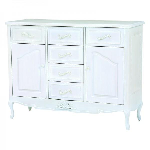 サイドボード チェスト アンティーク調 リビング収納 輸入家具 扉 猫脚