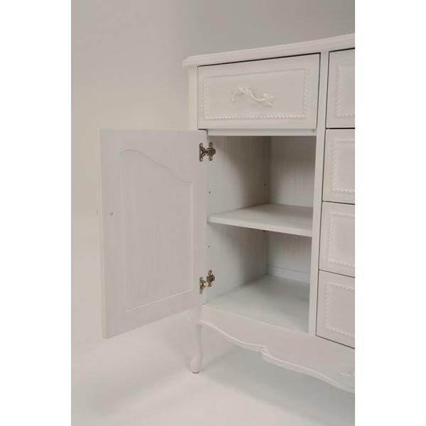 サイドボード チェスト アンティーク調 リビング収納 輸入家具 扉 猫脚