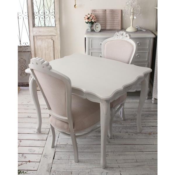 ダイニングテーブル 可愛い テーブル 2人掛け 2人用 フレンチ