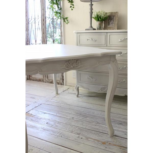 ダイニングテーブル 4人掛け アンティーク調 フレンチカントリー 4人