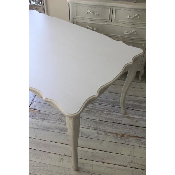 ダイニングテーブル 4人掛け アンティーク調 フレンチカントリー 4人