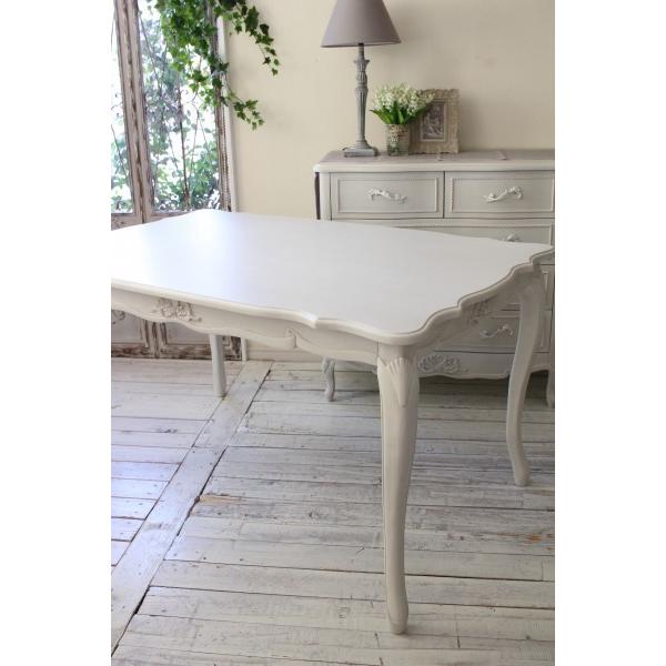 ダイニングテーブル 4人掛け アンティーク調 フレンチカントリー 4人