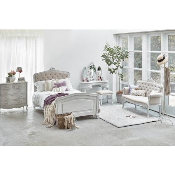 アンティーク 猫脚 装飾 ベッド 寝具 ロココ レリーフ 彫刻 家具 ロココ シングルベッドフレーム マットレス別 シングルベッド 猫