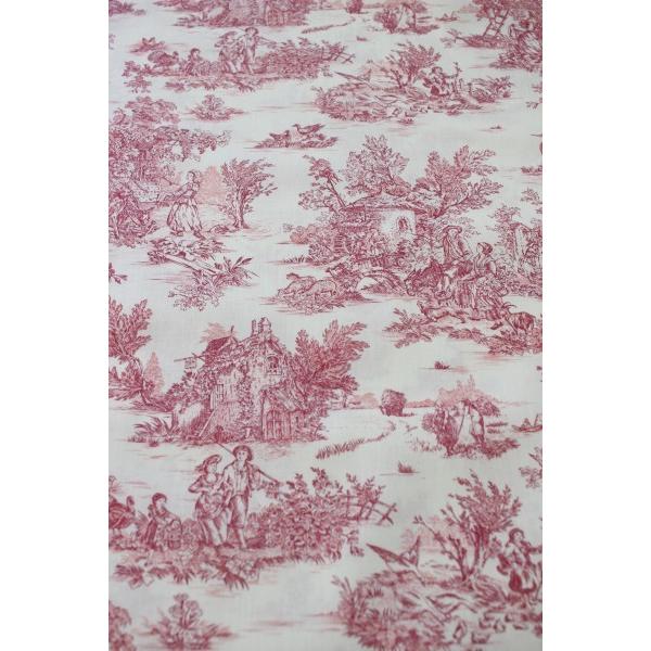 フランスアンティーク トワルドジュイ カーテン ファブリック フランストワルドジュイ柄カーテンはかわいいアンティークネット