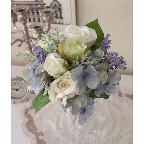 ナチュラル ミックスブーケ ローズ ラベンダー 造花 薔薇 紫陽花 シルクフラワー アーティフィシャルフラワー インテリアフラワー ブーケ 花束 おしゃれ 可 Sr 223 Style Rococo 通販 Yahoo ショッピング