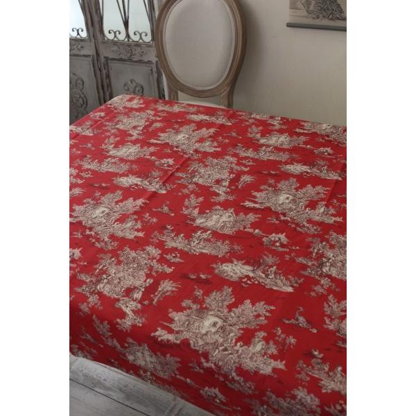 フランスアンティーク トワルドジュイ カーテン ファブリック トワルドジュイ フランス製 生地 田園 輸入生地 服地（オフ