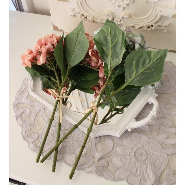 SALE30%OFF) あじさい 造花 アンティーク風 アジサイ 2本セット 紫陽花