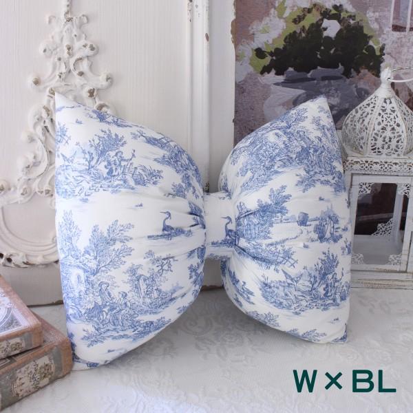 リボン クッション トワルドジュイ リボン型 フランス かわいい