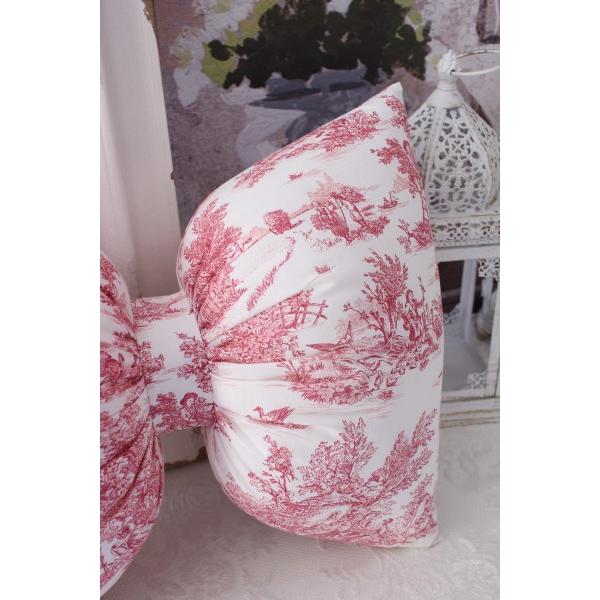 リボン クッション トワルドジュイ リボン型 フランス かわいい