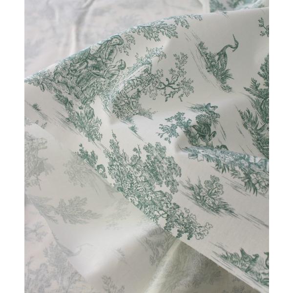 トワルドジュイ 田園 フランス 生地 輸入生地 ジュイ（オフホワイト