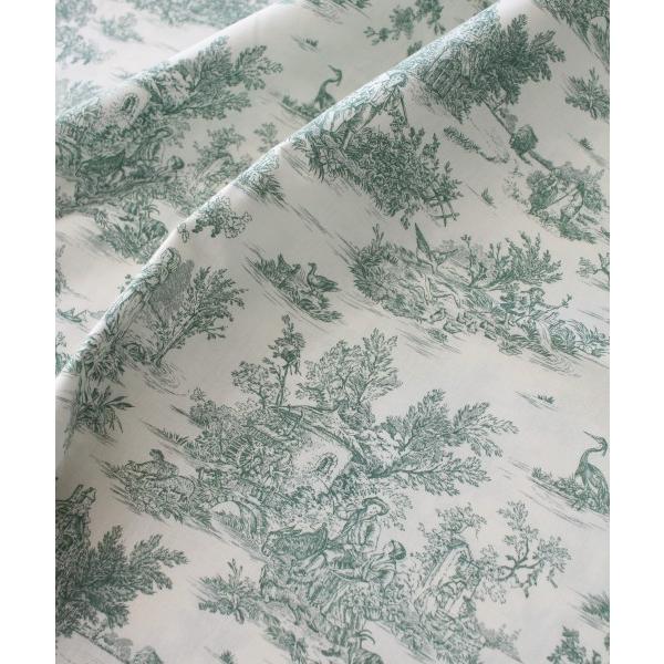 トワルドジュイ 田園 フランス 生地 輸入生地 ジュイ（オフホワイト