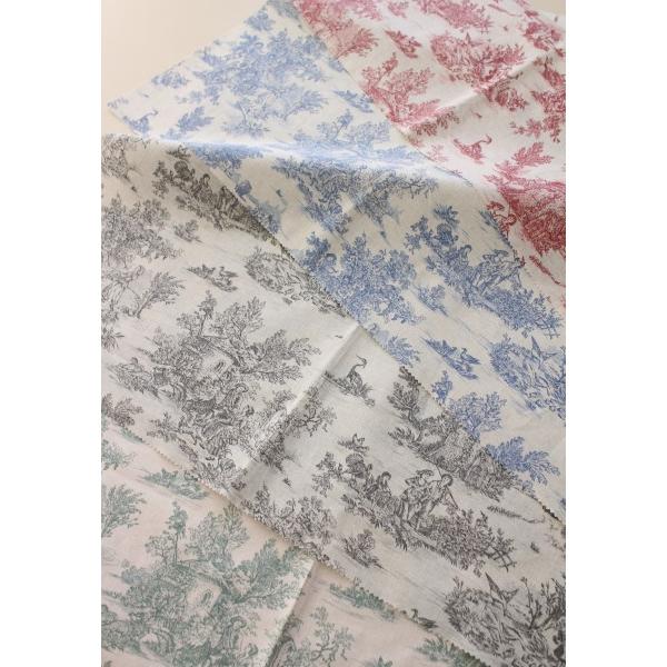 フランスヴィクトリア時代の生地 楽天市場】トワルドジュイ フランス製 カット生地 4色セット