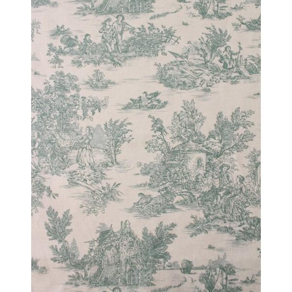 トワルドジュイ フランス製 カット生地 4色セット グレージュ 田園