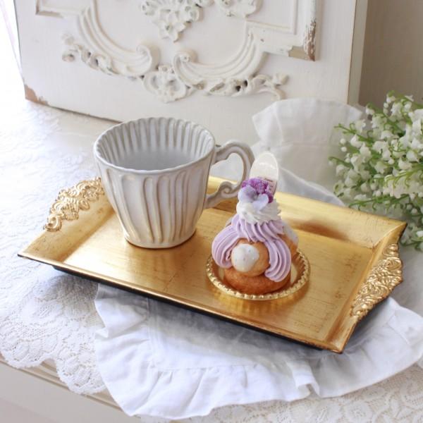 シャビー レクトトレー トレイ ゴールド トレー 長方形 プレート