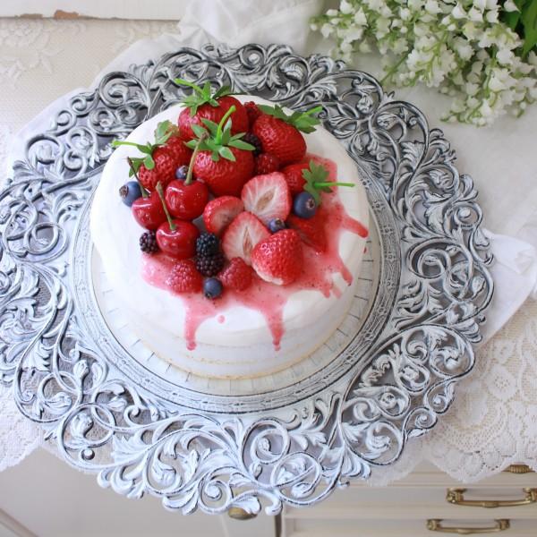 ラウンドトレー プレート トレイ トレー ホワイト バロック アンダー