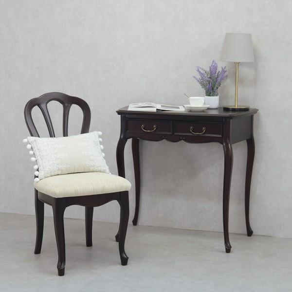 コンソール リビングデスク 猫脚 ブラウン 引き出し マホガニー 75