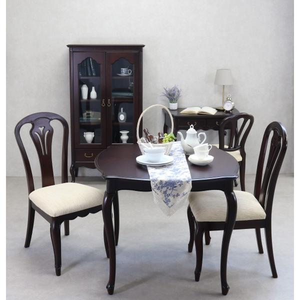 ダイニングチェア チェア ブラウン アンティーク調 クラシック