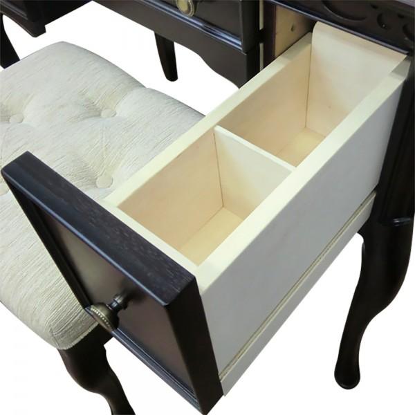 ドレッサーセット ドレッサー スツールセット ブラウン 輸入家具 高級