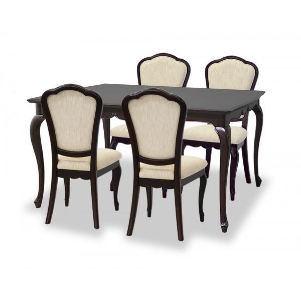 ダイニングテーブル ブラウン4人掛けテーブル ダークブラウン