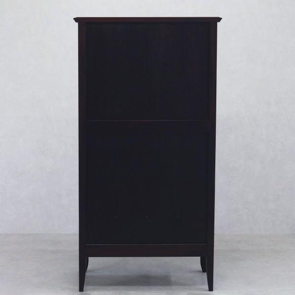 KSM17TEA　ガラスキャビネット　アンティーク　飾り棚　クラシック キャビネット ガラス アンティーク クラシック 木製 天然木 ナラ