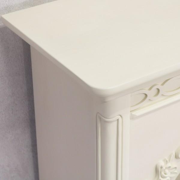 マントルピース 白家具 飾り棚 シェルフ コンソール 洋風 ヨーロピアン