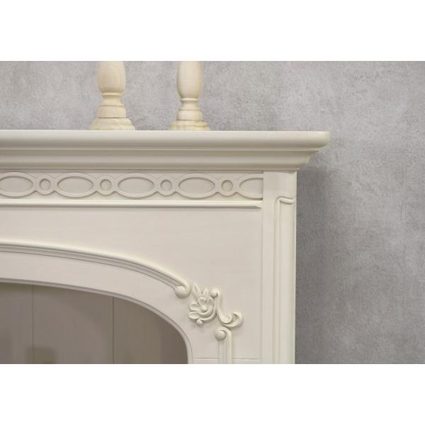 マントルピース 白家具 飾り棚 シェルフ コンソール 洋風 ヨーロピアン