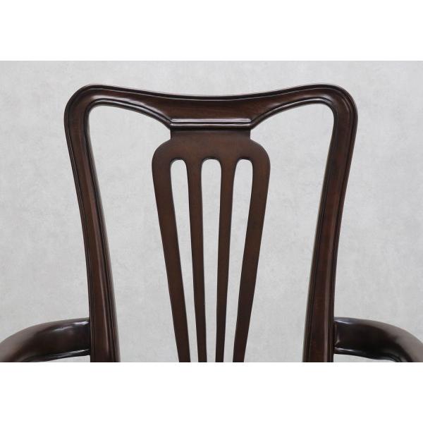アンティークチェア ダークブラウン 上品なダークブラウンのダイニングチェア | アンティーク調