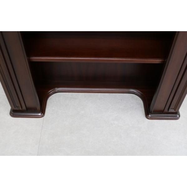 マントルピース ブラウン コンソール 棚 白家具 収納 高級家具