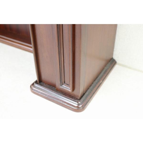 マントルピース ブラウン コンソール 棚 白家具 収納 高級家具