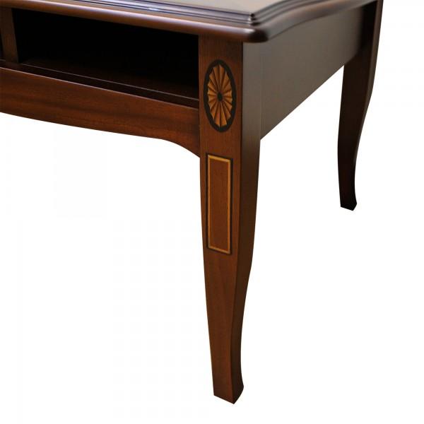 リビングテーブル センターテーブル ローテーブル ブラウン 象嵌