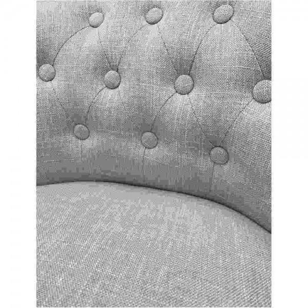 アームチェア 一人掛けチェア アームソファ ベージュ リネン 椅子 木製