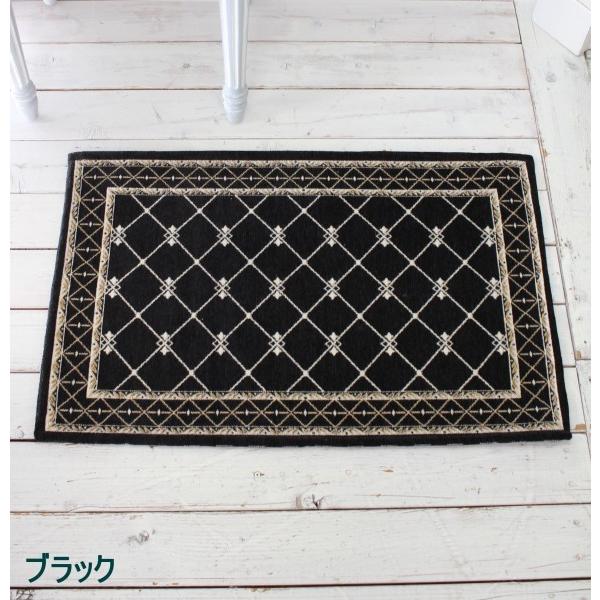 玄関マット 室内用 フロアマット 50×80 ラグマット グレー