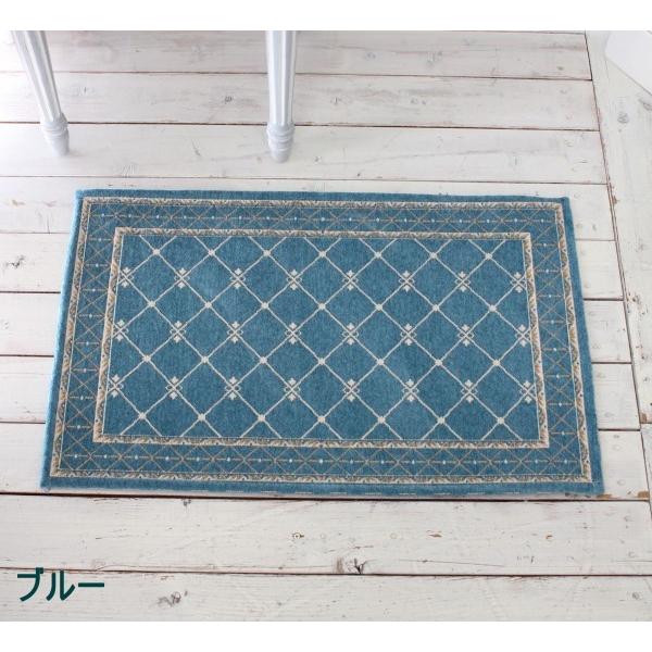 玄関マット 室内用 フロアマット 50×80 ラグマット グレー ブラック