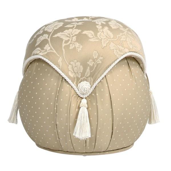 ラウンドスツール スツール 椅子 可愛い ホワイト フラワー Heirloom