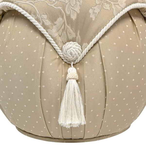 ラウンドスツール スツール 椅子 可愛い ホワイト フラワー Heirloom