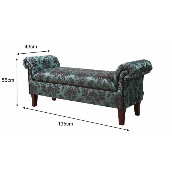 ロールアームベンチ ソファー グリーン