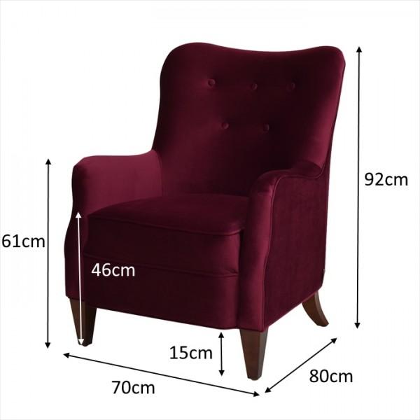 アームチェア ワインレッド アームソファ ジェニファーテイラー ソファ