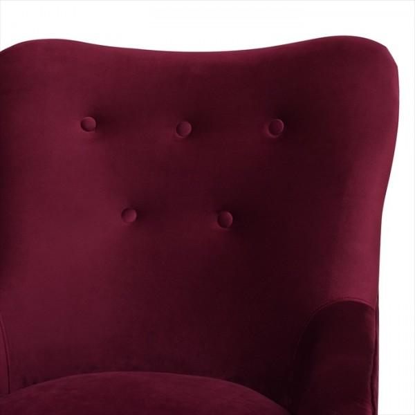 ジェニファーテイラー 赤アームチェア　【新品】 アームチェア ワインレッド アームソファ ジェニファーテイラー ソファ
