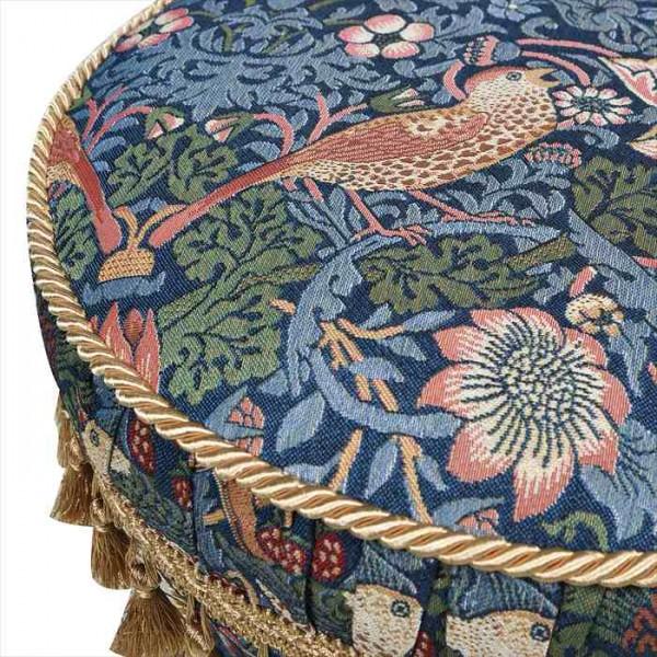 スツール オットマン いちご泥棒柄 Morris モリス風 椅子 ジェニファー