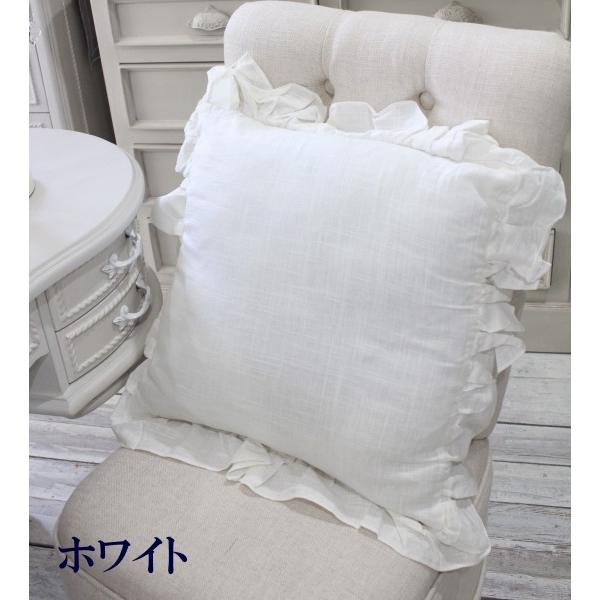 sale50) フリルクッション フリル クッション おしゃれ パンヤ付き 