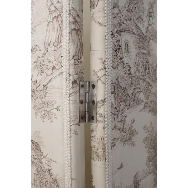 ジェニファーテイラー 4連 衝立 ファブリック カルトナージュ パーテーション ジェニファーテイラー 4連スクリーン(パーテーション) Toile de